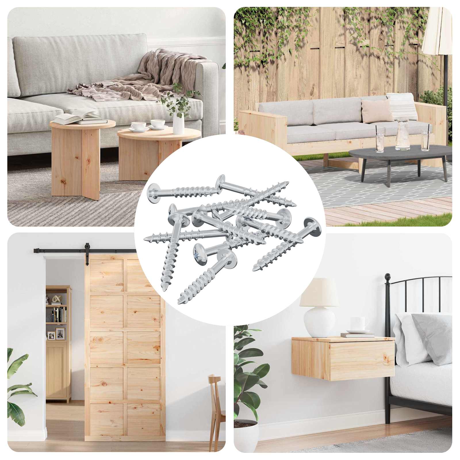 vidaXL Schraube 12 pcs Silber 9,8 x 35 mm Eisen