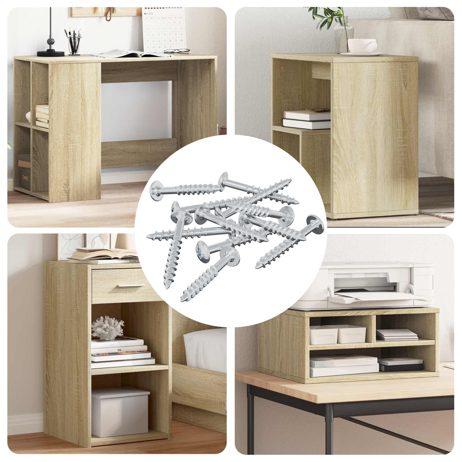 vidaXL Schraube 7792 pcs Silber 9,8 x 35 mm Eisen