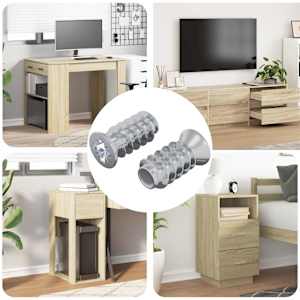 Vijak 2 pcs srebrna M6 x 12 mm elezo