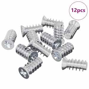 Šroub 12 pcs Stříbrná M6 x 12 mm Železo - obrázek 3