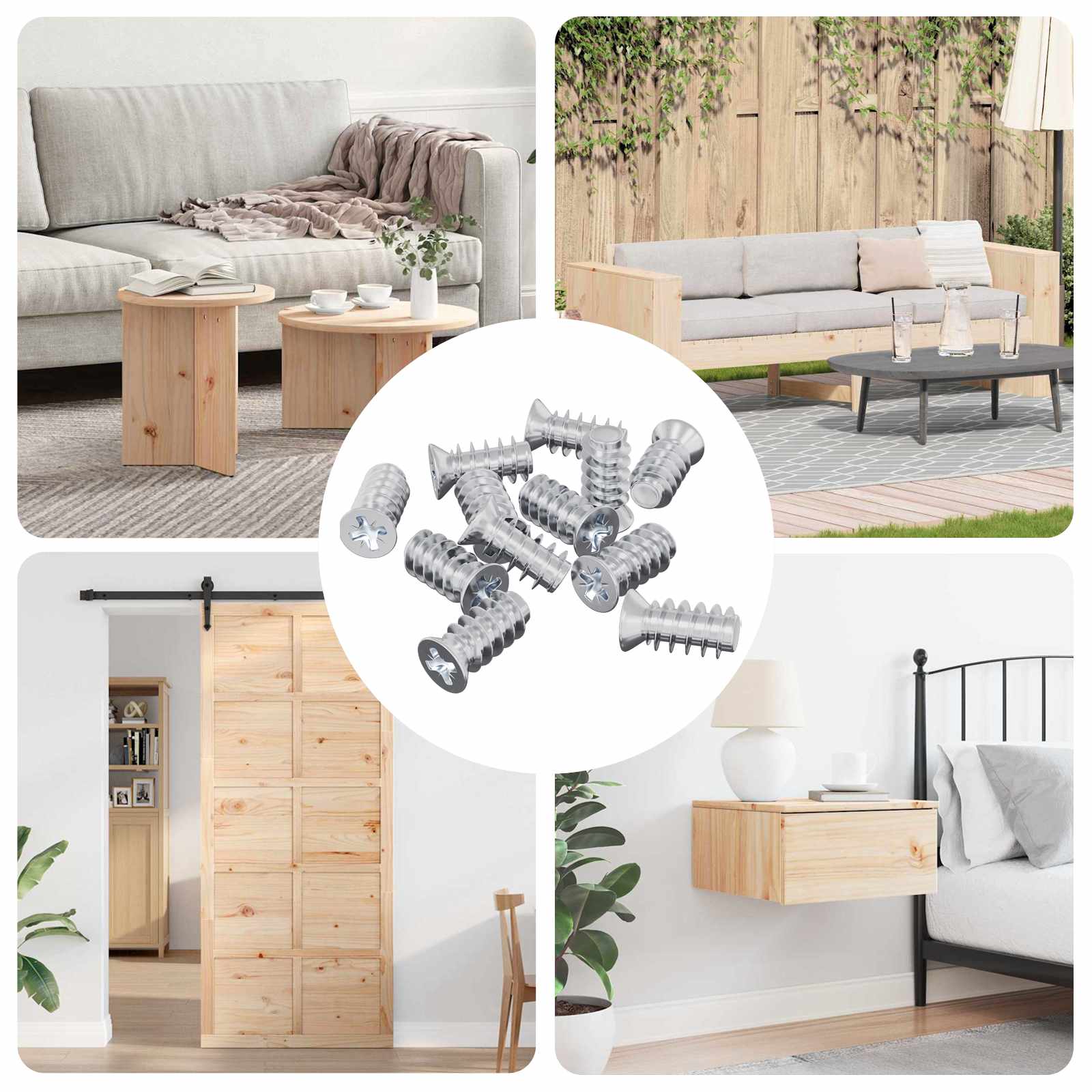 Vijak 10909 pcs srebrna M6 x 12 mm elezo