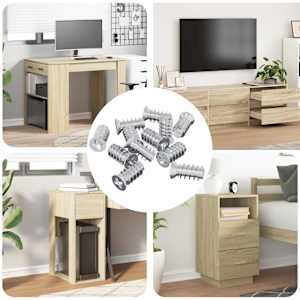 Vijak 10909 pcs srebrna M6 x 12 mm elezo