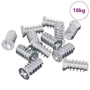 Šroub 10909 pcs Stříbrná M6 x 12 mm Železo - obrázek 3