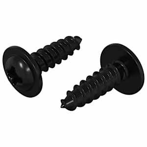vidaXL Ises&otilde;itev nael 2 tk Must 3,5 x 12 mm Raud