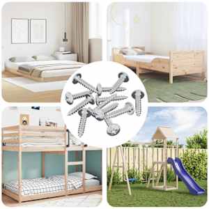 Žebelj s samočrtnim navojem 12 pcs Cinkano 4 x 20 mm Jeklo