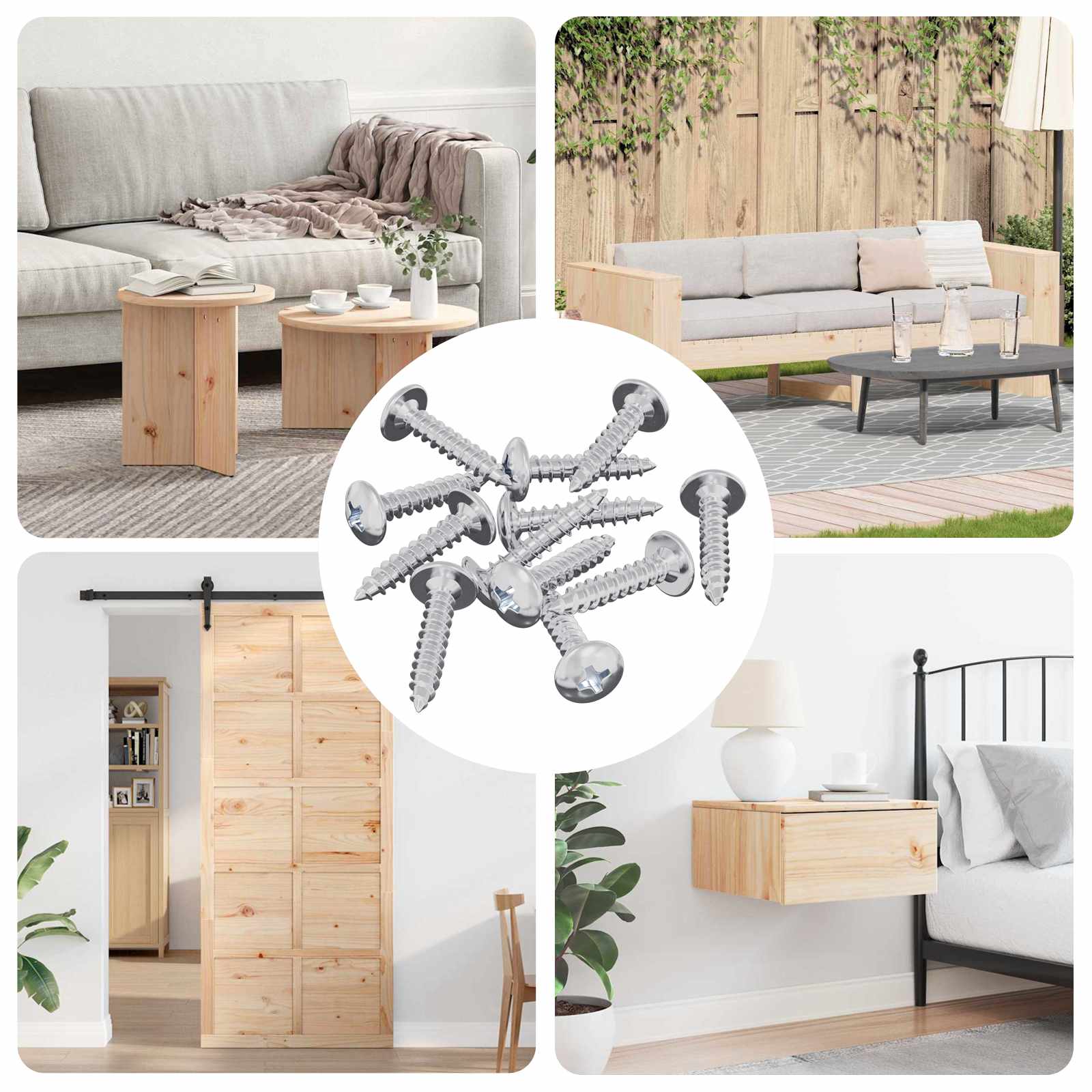 Žebelj s samočrtnim navojem 10976 pcs Cinkano Jeklo