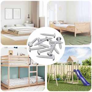 Žebelj s samočrtnim navojem 12 pcs Cinkano 4 x 25 mm Jeklo