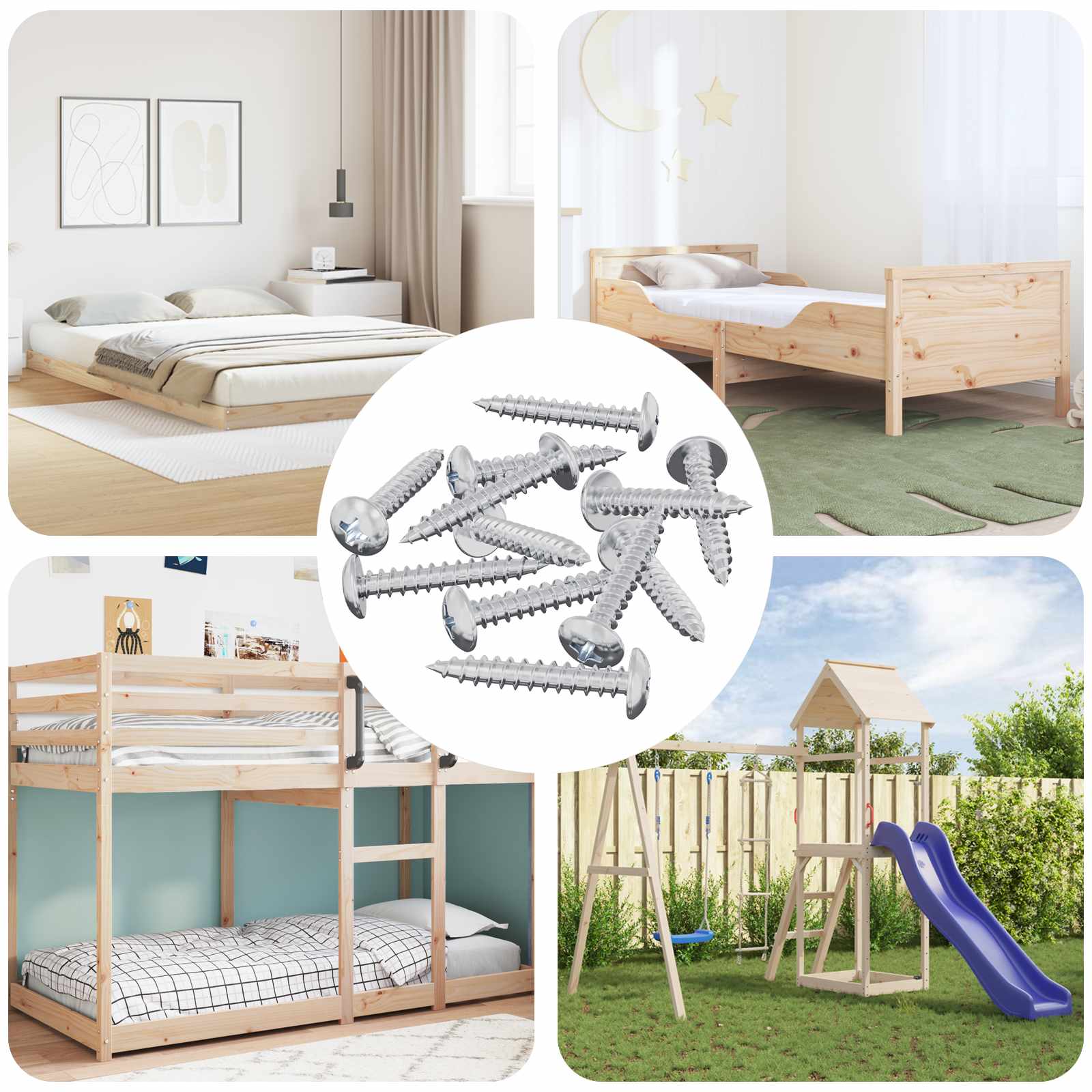 vidaXL Selbstschneidender Nagel 9231 pcs Zink-beschichtet Stahl