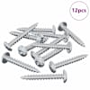 vidaXL Puidust Kruvi 12 tk H&otilde;bedane M4 x 28 mm Raud