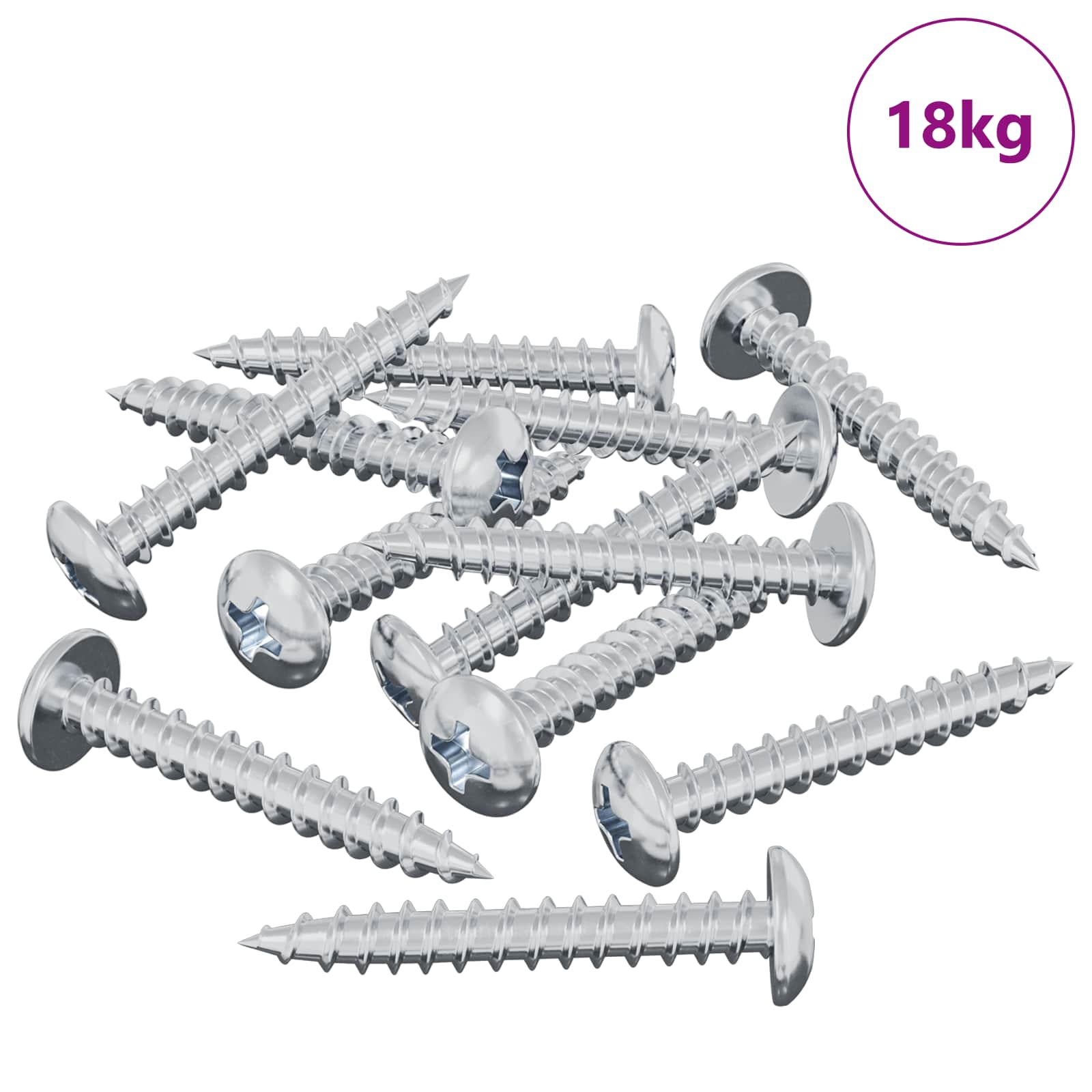 Lesen vijak 8182 pcs srebrna Ø 8,6 x 31 mm elezo - slika 2