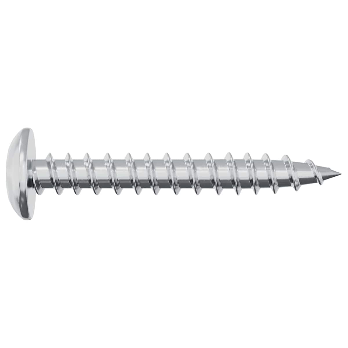 Træskrue 8182 stk. Sølv M4 x 28 mm Jern - Billede 5