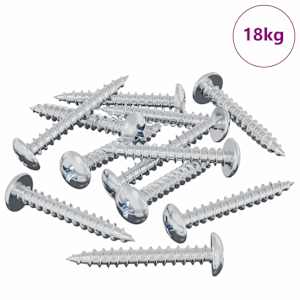 Dřevěný šroub 8182 pcs Stříbrná M4 x 28 mm Železo - obrázek 3
