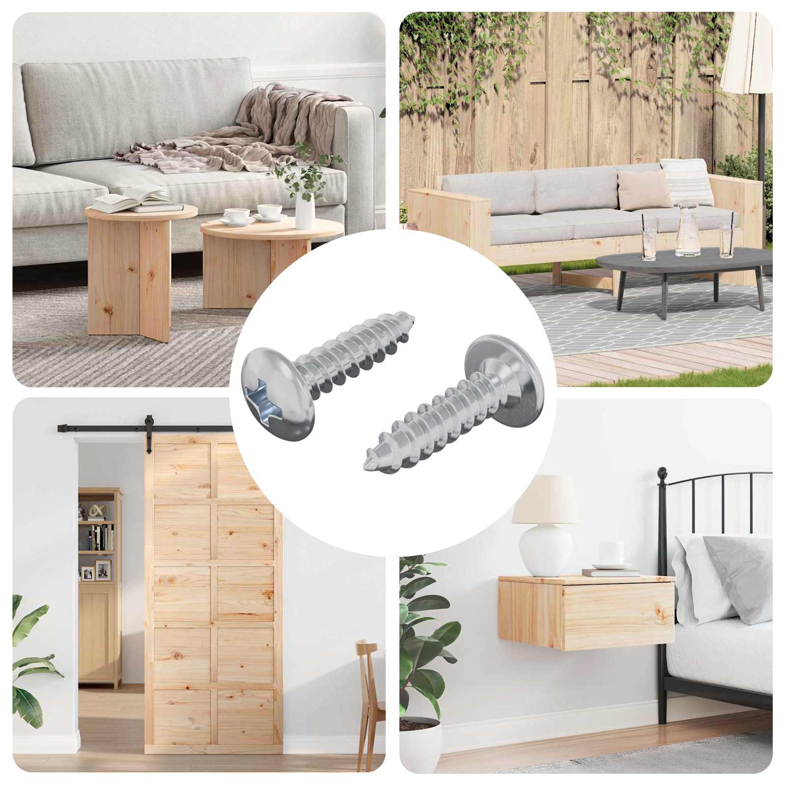 Vijak 2 pcs srebrna M4 x 16 mm Jeklo