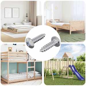 Vijak 2 pcs srebrna M4 x 16 mm Jeklo