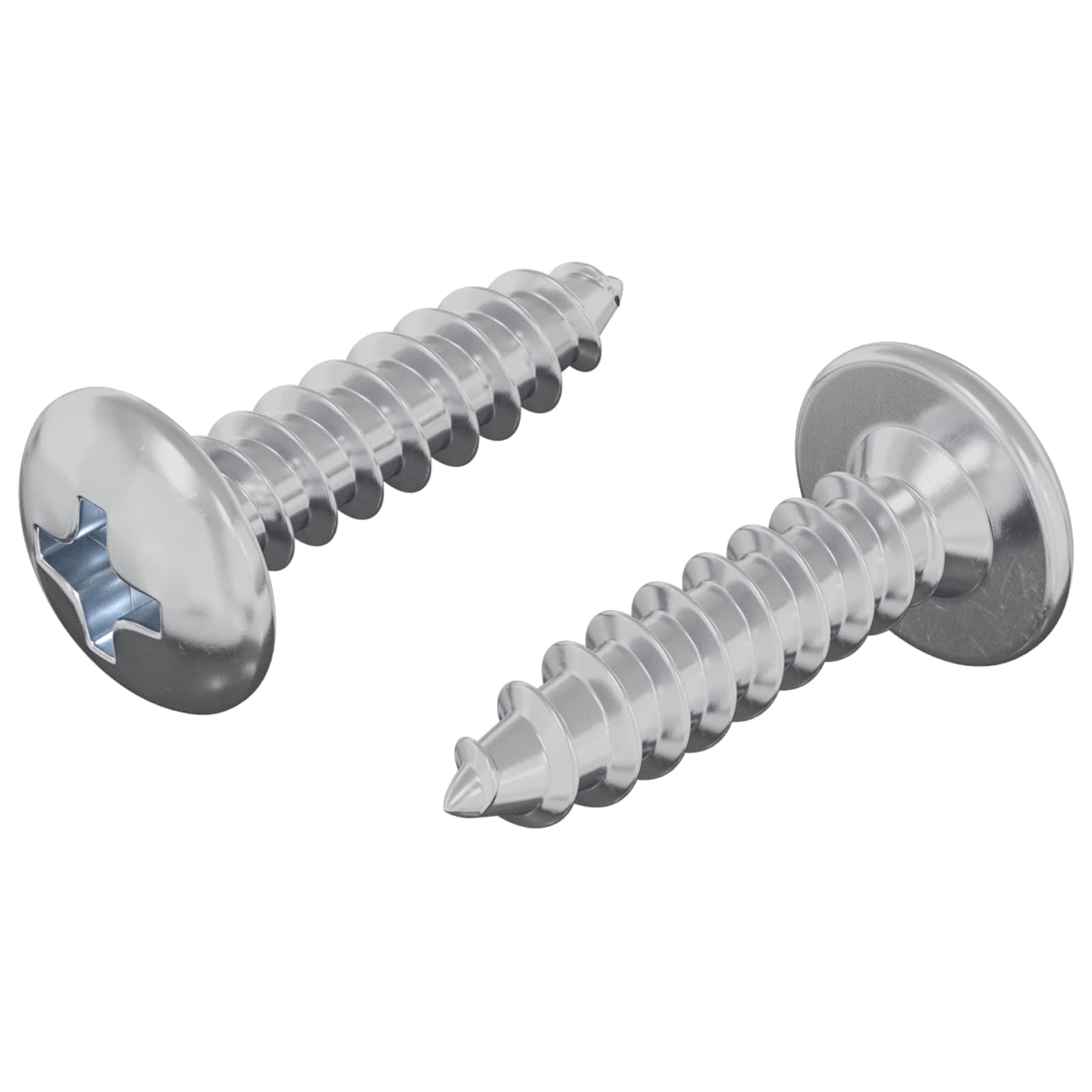 Thumbnail - vidaXL Schraube 2 pcs Silber M4 x 16 mm Stahl