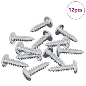 Šroub 12 pcs Stříbrná M4 x 16 mm Ocel - obrázek 2