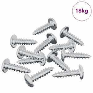 Šroub 13636 pcs Stříbrná M4 x 16 mm Ocel - obrázek 2