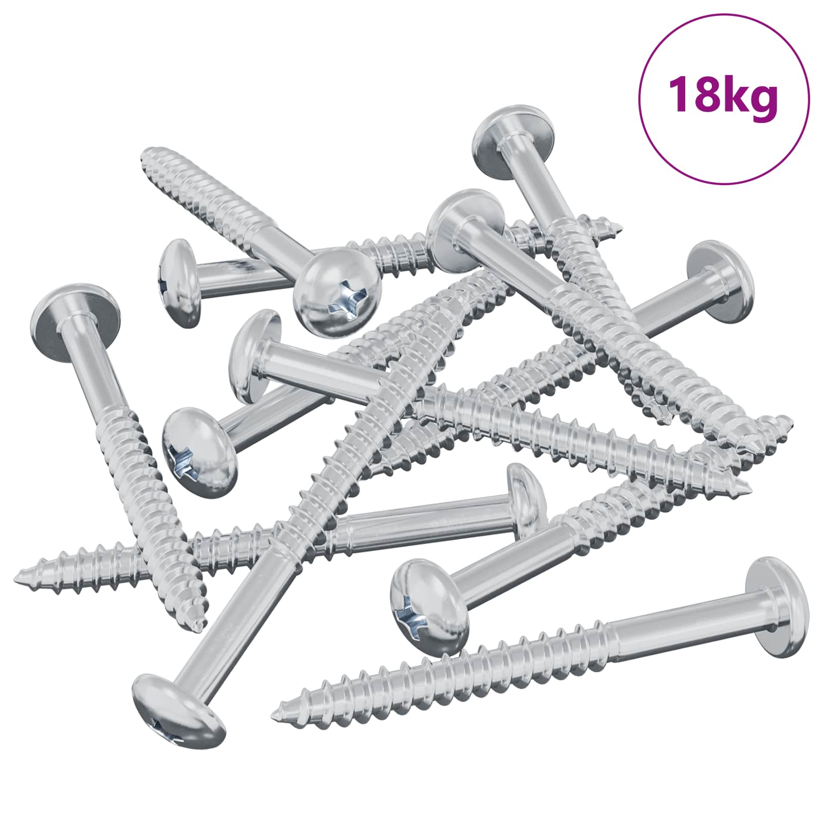 Lesen vijak 3273 pcs srebrna 9,8 x 53 mm Jeklo - slika 2