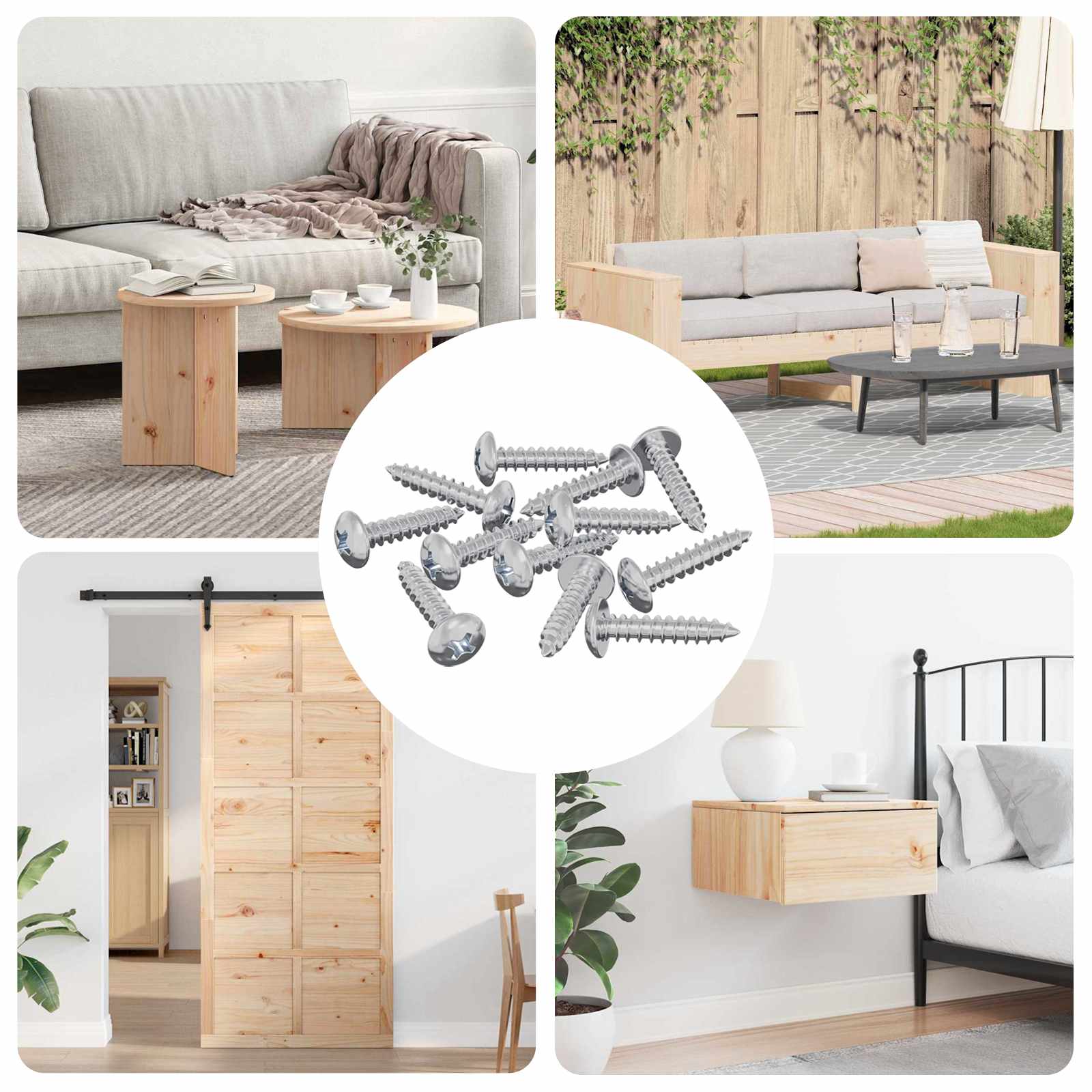 Leseni vijaki 12 pcs srebrna M3,5 x 20 mm Jeklo