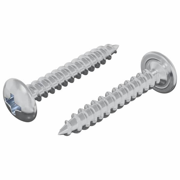 vidaXL Puidust Kruvid 2 tk H&otilde;bedane M4 x 25 mm Teras
