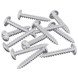 Dřevěné šrouby 12 pcs Stříbrná M4 x 25 mm Ocel - obrázek 2