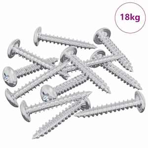 Dřevěné šrouby 9231 pcs Stříbrná Ocel - obrázek 2