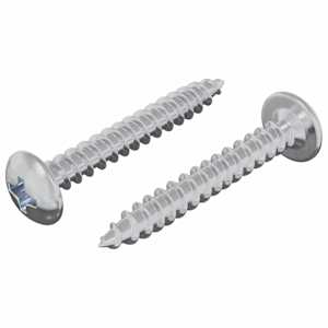 Dřevěné šrouby 2 pcs Stříbrná M4 x 28 mm Ocel - obrázek 2