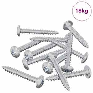 Dřevěné šrouby 8451 pcs Stříbrná Ocel - obrázek 3
