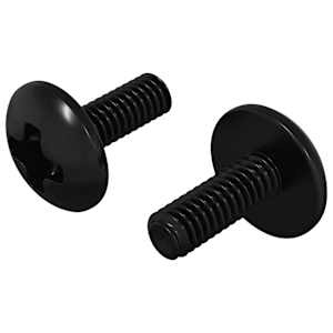 vidaXL Sleeve kruvid 2 tk Must M4 x 10 mm Teras
