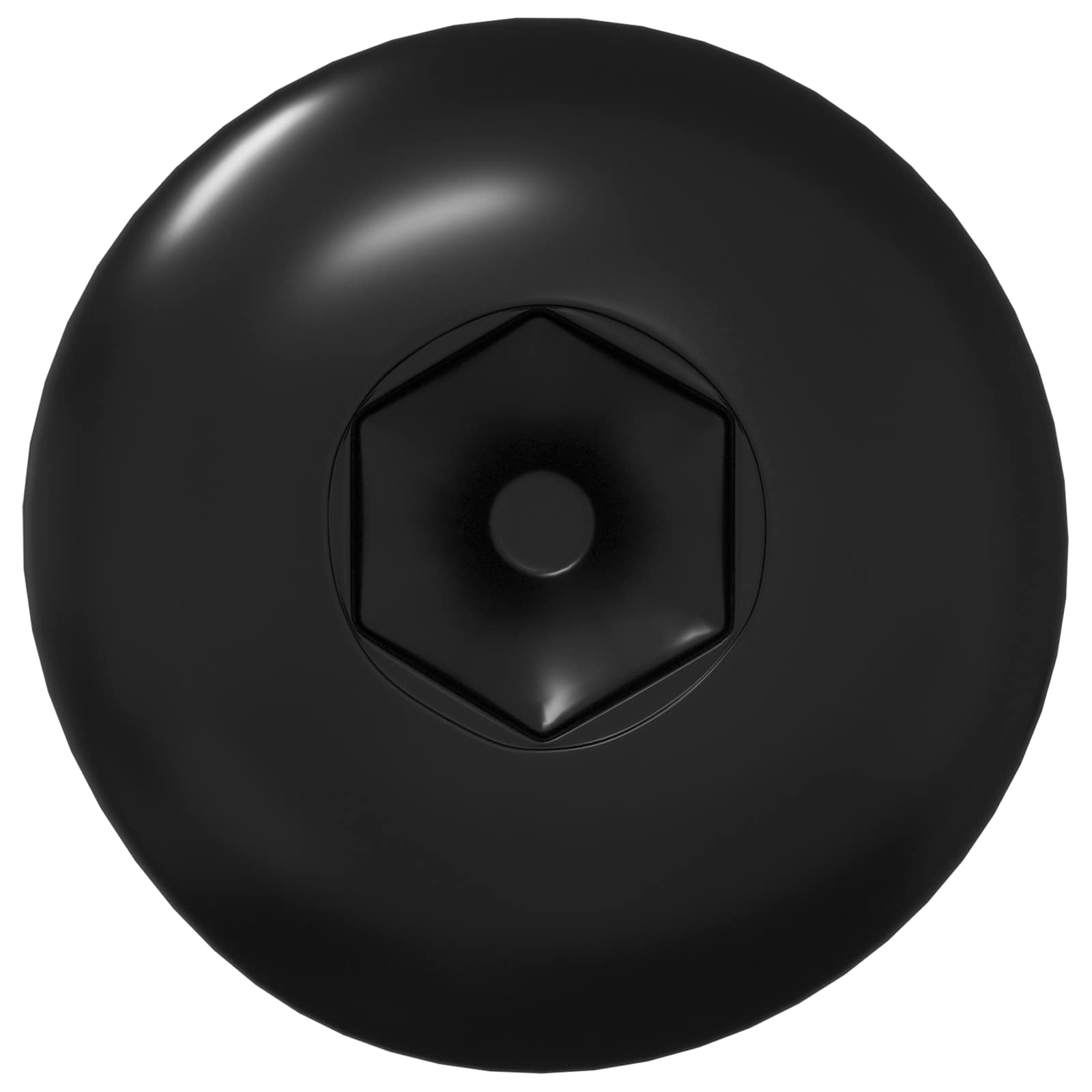 Thumbnail - vidaXL Hülsenmuttern 2 pcs Schwarz M4 x 14,5 mm Eisen