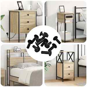 Matico z rokavom 8451 pcs Črna Kovina