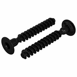 vidaXL Pesa korgipea kruvi 2 tk Must M5 x 40 mm Raud