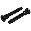 vidaXL Pesa korgipea kruvi 2 tk Must 7 x 40 mm Raud