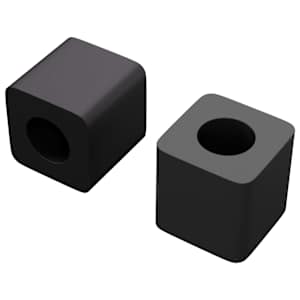 vidaXL Sahtli hoidja 2 tk Must 15 x 15 x 15mm PP kopol&uuml;meer