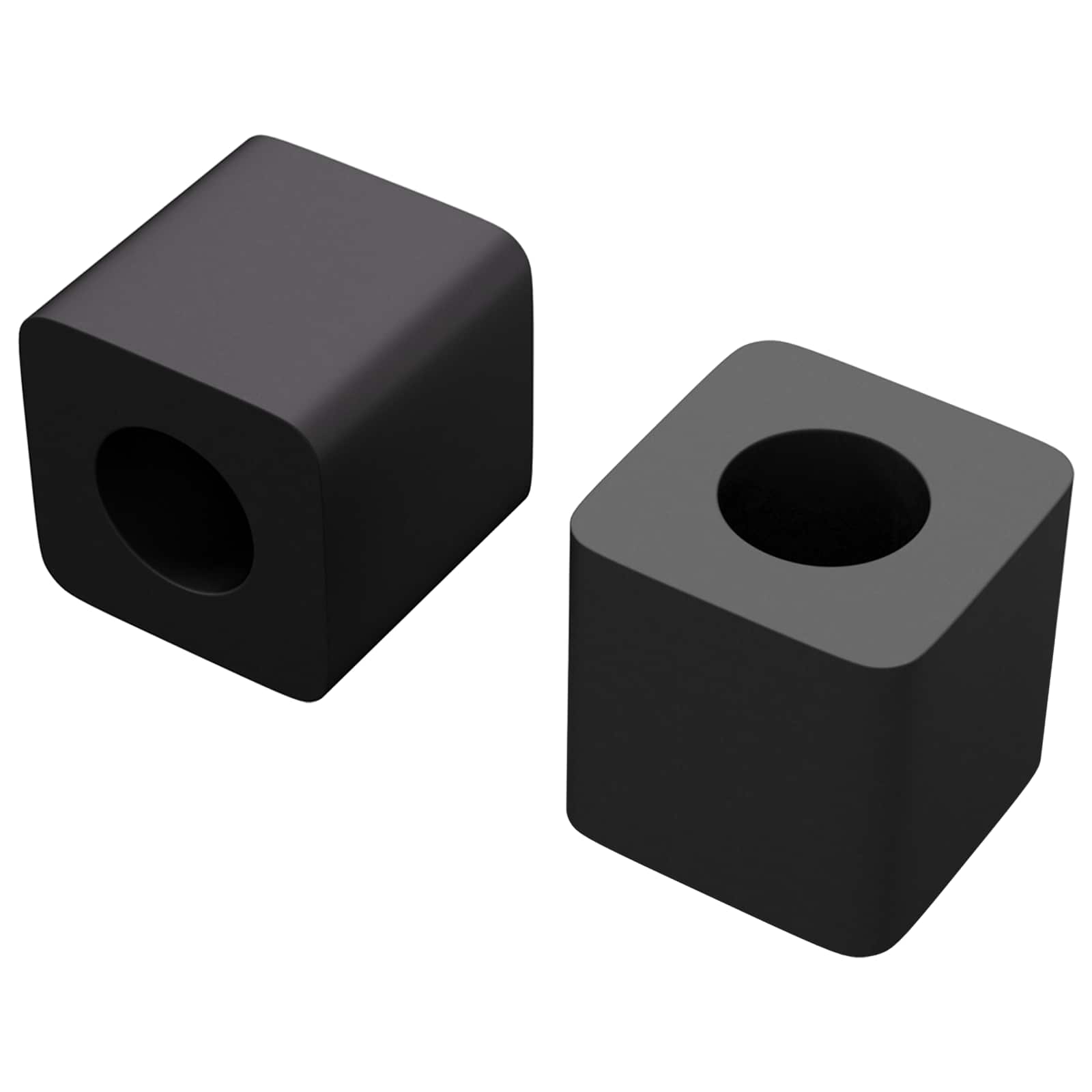 Thumbnail - vidaXL Schubladenhalter 2 pcs Schwarz 15 x 15 x 15mm PP Copolymer