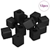 vidaXL Sahtli hoidja 12 tk Must 15 x 15 x 15mm PP kopol&uuml;meer
