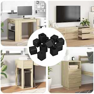 Nosilec predala 6792 pcs Črna 15 x 15 x 15mm PP kopolimer