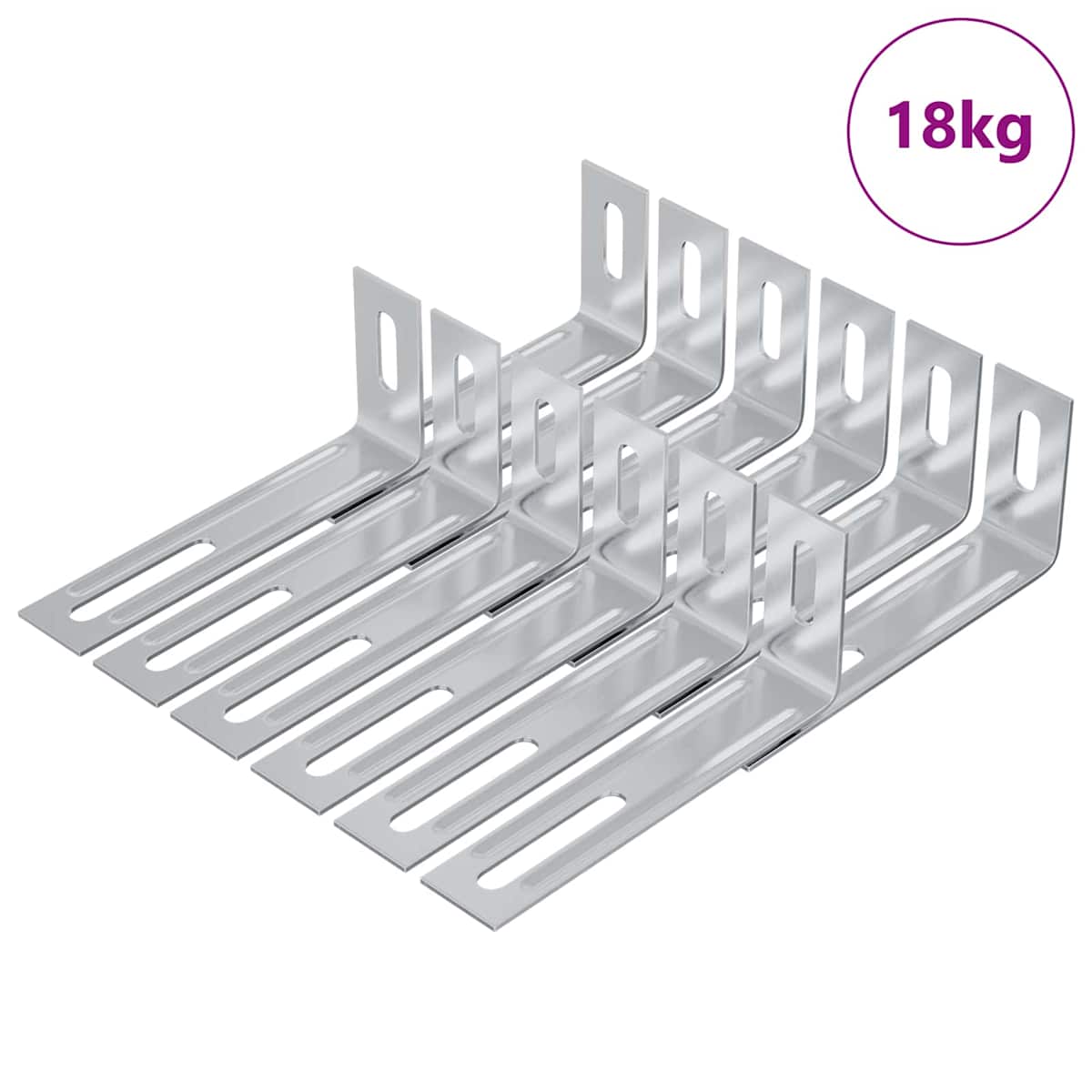 Anti-tip beslag 1268 Sølv 74,5 x 15 x 32 mm Jern - Billede 2