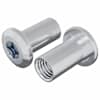 vidaXL Lukustusmutter 2 tk Nikkel M6 x 15 mm Teras