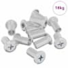 vidaXL Lukustusmutter 3673 tk Nikkel Teras