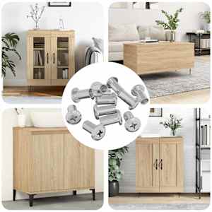 Zaklepna matica 12 pcs Nikljeva M6 x 25 mm Jeklo