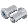 vidaXL Lukustusmutter 2 tk H&otilde;bedane M6 x 15 mm Teras
