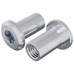 vidaXL Lukustusmutter 2 tk H&otilde;bedane M6 x 15 mm Teras