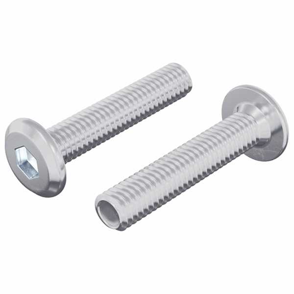 vidaXL Lukustus Kruvi &Uuml;ksv&auml;rviline 2 tk H&otilde;bedane M6 x 30 mm Teras