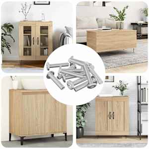 Zaklepni vijak Enobarvno 12 pcs srebrna M6 x 30 mm Jeklo