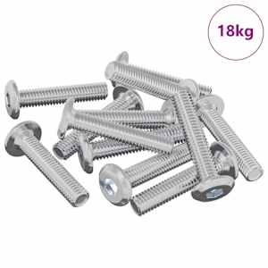 Zámkový šroub Jednobarevný 2647 pcs Stříbrná Ocel - obrázek 2