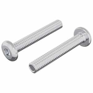 Zámkový šroub Jednobarevný 2 pcs Stříbrná M6 x 35 mm Ocel - obrázek 2