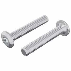 Hlavový zámkový šroub 2 pcs Stříbrná M6 x 35 mm Ocel - obrázek 2