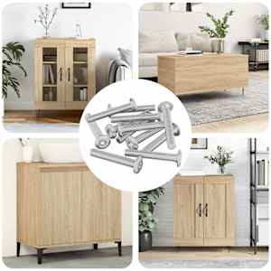 Vijak za zaklep glave 2514 pcs srebrna Jeklo