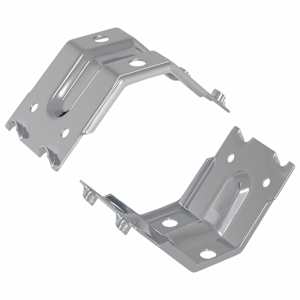 vidaXL Kinnitus 2 Tsinkkattega 106 x 55 x 1,5mm Teras
